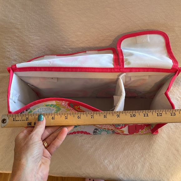 Thirty One 31 Pack and pull caddy car organizer, citrus medallion. Pink - Picture 13 of 16